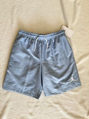 Nike Jordan Gray Blue Boys Shorts Jumpman logo NWT